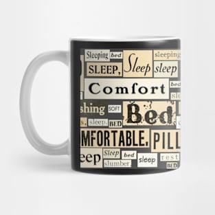 Typography Against Insomnia Mug